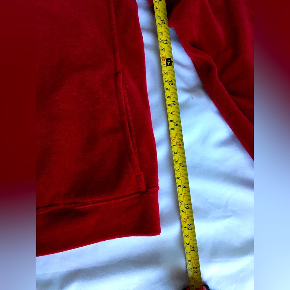 Y2k EUC Express red velour track suit set, size S, worn 3x. - Picture 15 of 16